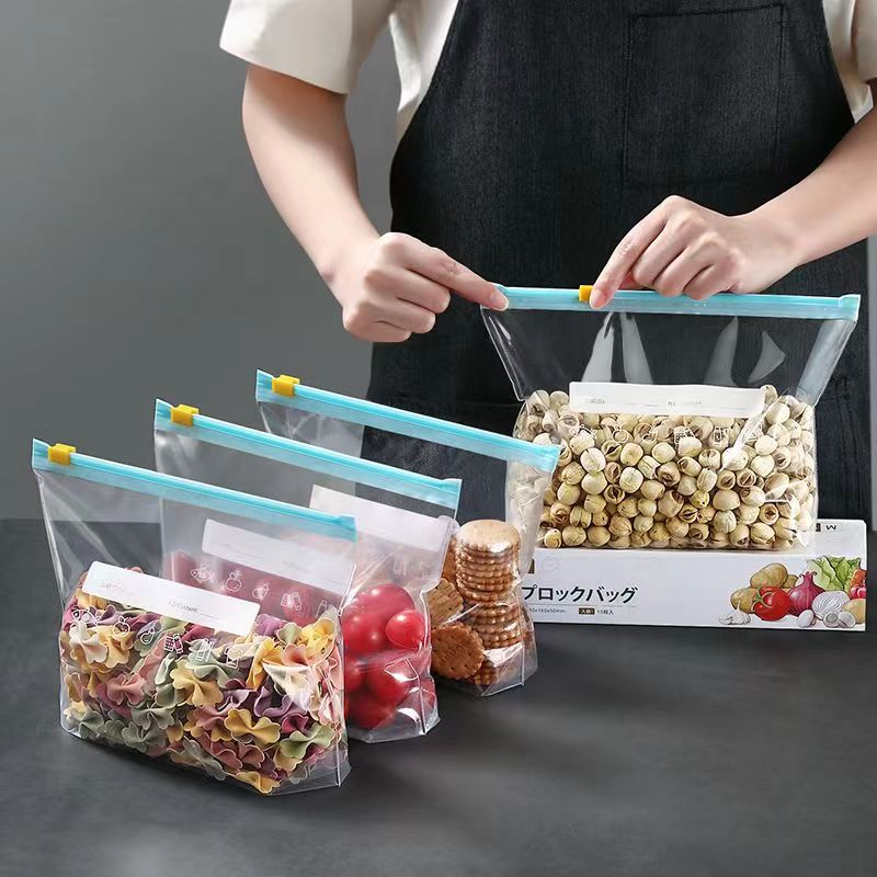 Clear Slider Bags / BPA Free / Resealable Plastic Storage Pouch